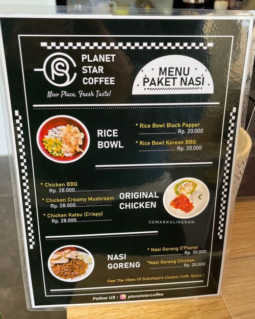 harga menu planet star coffee sukoharjo harga menu planet star coffee sukoharjo